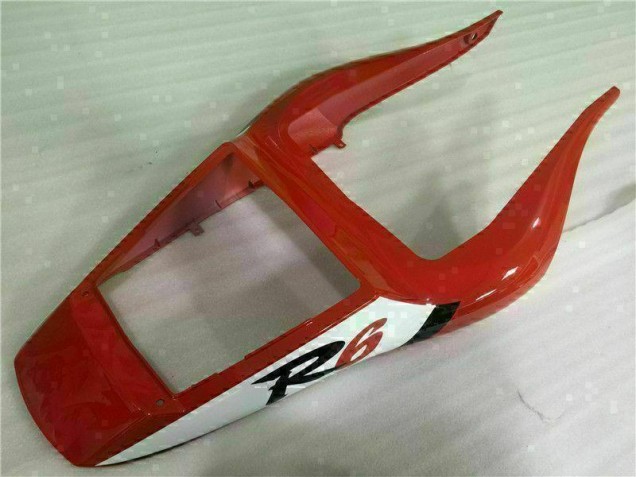 Vermelho Branco Carenagem Moto Yamaha R6 98-02 Vermelho Branco Carenagem Moto Yamaha R6 98-02
