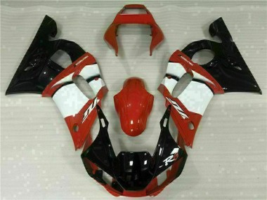 Vermelho Branco Carenagem Moto Yamaha R6 98-02