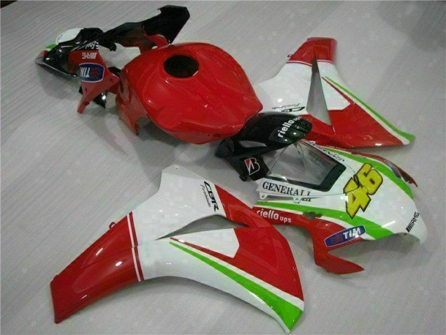 Vermelho Branco Carroçaria Moto Honda CBR 1000RR 08-11 Vermelho Branco Carroçaria Moto Honda CBR 1000RR 08-11