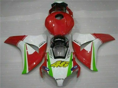 Vermelho Branco Carroçaria Moto Honda CBR 1000RR 08-11