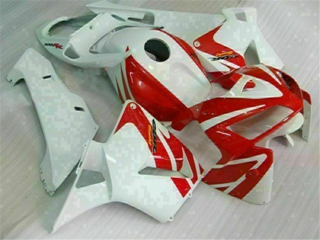 Vermelho Branco Carroçaria Moto Honda CBR 600RR 05-06 Vermelho Branco Carroçaria Moto Honda CBR 600RR 05-06
