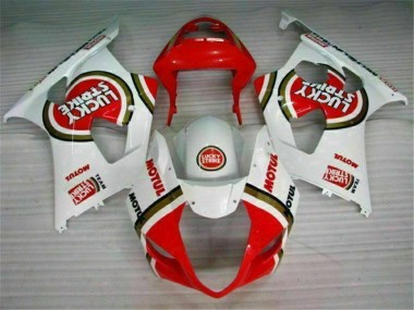 Vermelho Branco Carroçaria Moto Suzuki GSXR 1000 K3 03-04