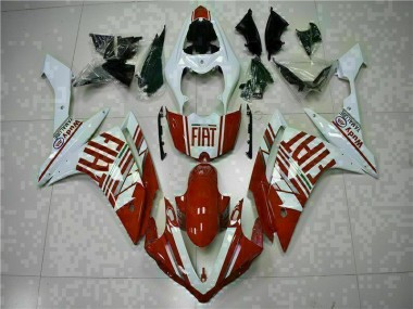 Vermelho Branco Carroçaria Moto Yamaha R1 07-08