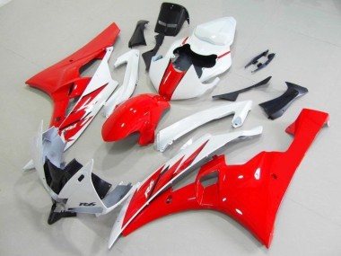 Vermelho Branco Carroçaria Moto Yamaha R6 06-07