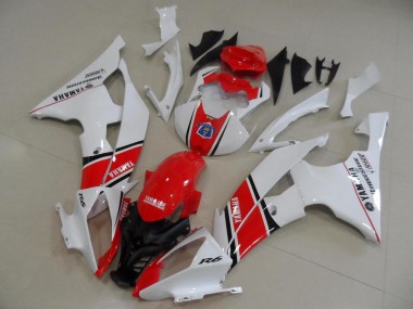 Vermelho Branco Estilo OEM Carenagem Moto Yamaha R6 08-16