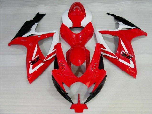 Vermelho Branco Injeção Kits Carenagem Moto Suzuki GSXR 600 / 750 K6 06-07 Vermelho Branco Injeção Kits Carenagem Moto Suzuki GSXR 600 / 750 K6 06-07