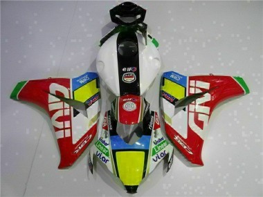Vermelho Branco Kit Carenagem Moto Honda CBR 1000RR 08-11