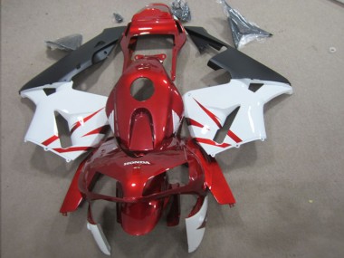 Vermelho Branco Kit Carenagem Moto Honda CBR 600RR 03-04