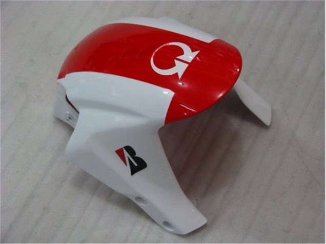 Vermelho Branco Kit Carenagem Moto Honda CBR 600RR 07-08 Vermelho Branco Kit Carenagem Moto Honda CBR 600RR 07-08
