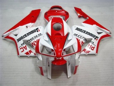 Vermelho Branco Kit Carenagem Moto Honda CBR 600RR 07-08