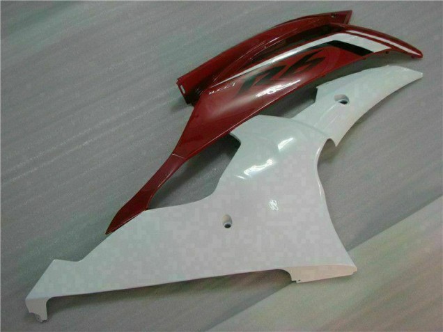 Vermelho Branco Kit Carenagem Moto Yamaha R6 08-16 Vermelho Branco Kit Carenagem Moto Yamaha R6 08-16
