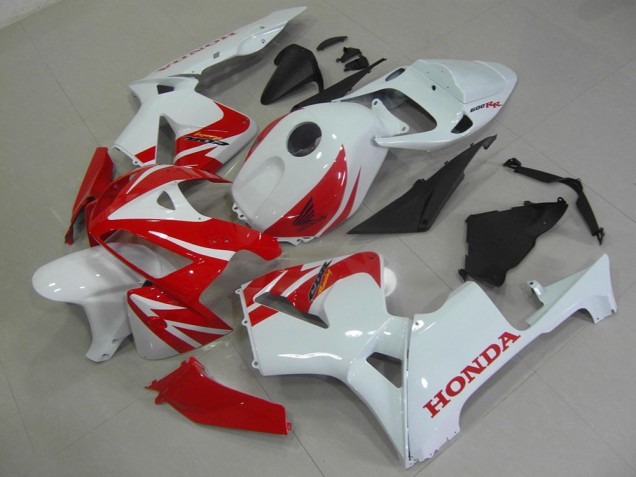 Vermelho Branco Kits Carenagem Moto Honda CBR 600RR 05-06 Vermelho Branco Kits Carenagem Moto Honda CBR 600RR 05-06