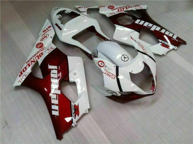 Vermelho Branco Kits Carenagem Moto Suzuki GSXR 1000 K3 03-04 Vermelho Branco Kits Carenagem Moto Suzuki GSXR 1000 K3 03-04