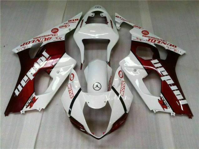 Vermelho Branco Kits Carenagem Moto Suzuki GSXR 1000 K3 03-04 Vermelho Branco Kits Carenagem Moto Suzuki GSXR 1000 K3 03-04