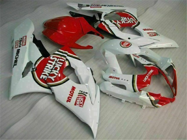 Vermelho Branco Kits Carenagem Moto Suzuki GSXR 1000 K5 05-06 Vermelho Branco Kits Carenagem Moto Suzuki GSXR 1000 K5 05-06