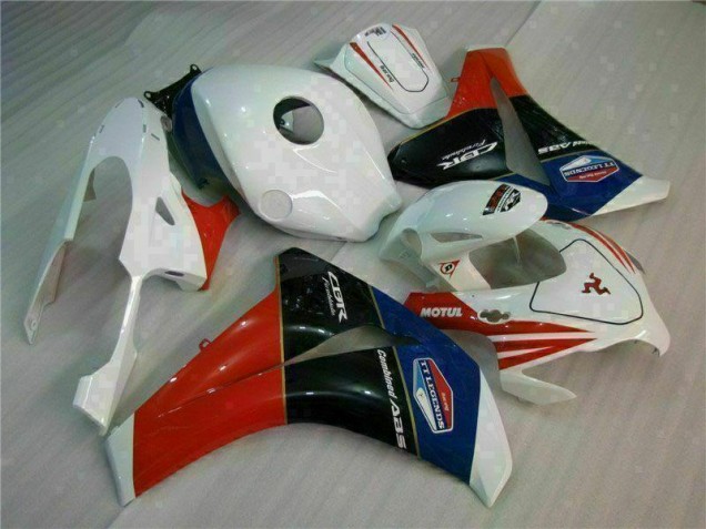 Vermelho Branco Moto Plástico Honda CBR 1000RR 08-11 Vermelho Branco Moto Plástico Honda CBR 1000RR 08-11