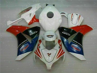 Vermelho Branco Moto Plástico Honda CBR 1000RR 08-11