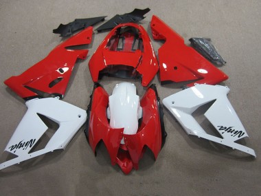 Vermelho Branco Ninja Carenagem Moto Kawasaki ZX10R 03-05