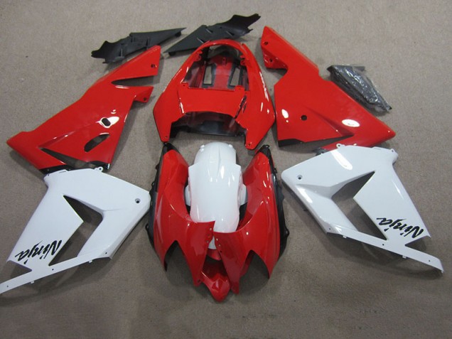 Vermelho Branco Ninja Carenagem Moto Kawasaki ZX10R 03-05 Vermelho Branco Ninja Carenagem Moto Kawasaki ZX10R 03-05