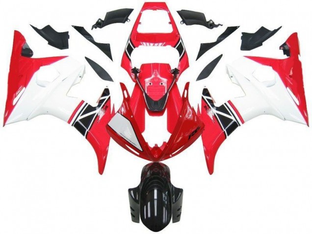 Vermelho Branco Preto Abs Kits Completos Carenagem Moto Yamaha R6 03-05 Vermelho Branco Preto Abs Kits Completos Carenagem Moto Yamaha R6 03-05
