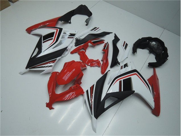 Vermelho Branco Preto Carenagem Moto Kawasaki EX300 13-16 Vermelho Branco Preto Carenagem Moto Kawasaki EX300 13-16