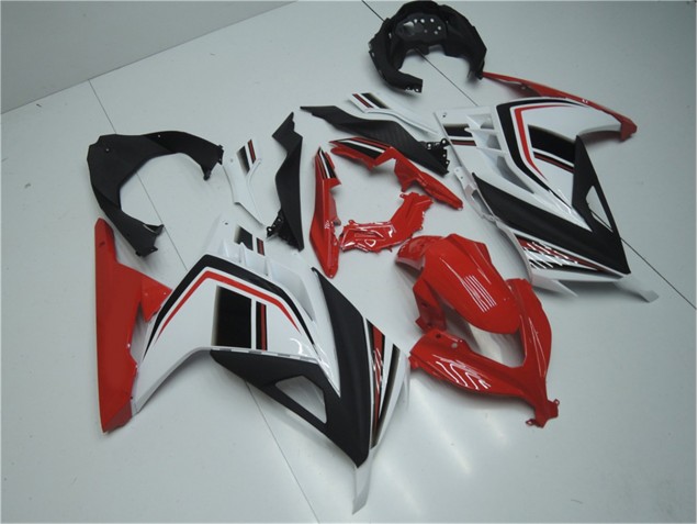 Vermelho Branco Preto Carenagem Moto Kawasaki EX300 13-16 Vermelho Branco Preto Carenagem Moto Kawasaki EX300 13-16