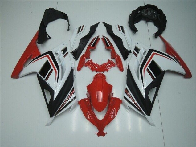 Vermelho Branco Preto Carenagem Moto Kawasaki EX300 13-16 Vermelho Branco Preto Carenagem Moto Kawasaki EX300 13-16