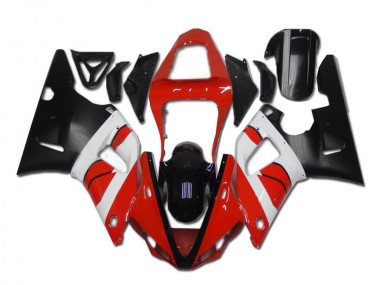 Vermelho Branco Preto Carenagem Moto Yamaha R1 00-01
