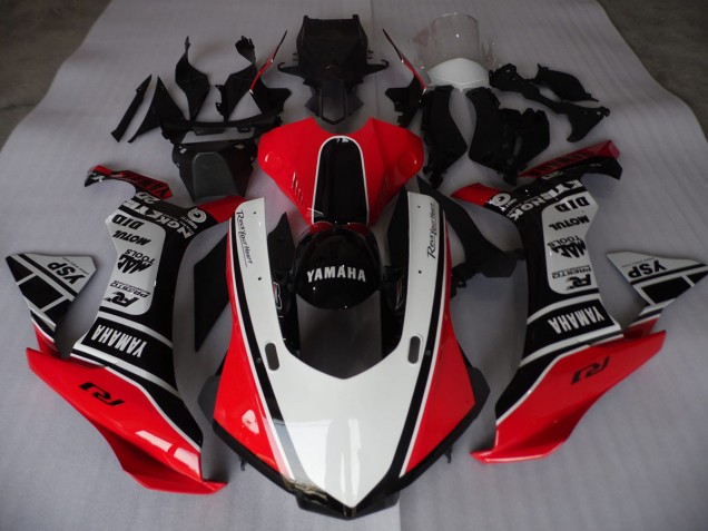 Vermelho Branco Preto Carenagem Moto Yamaha R3 15-22 Vermelho Branco Preto Carenagem Moto Yamaha R3 15-22