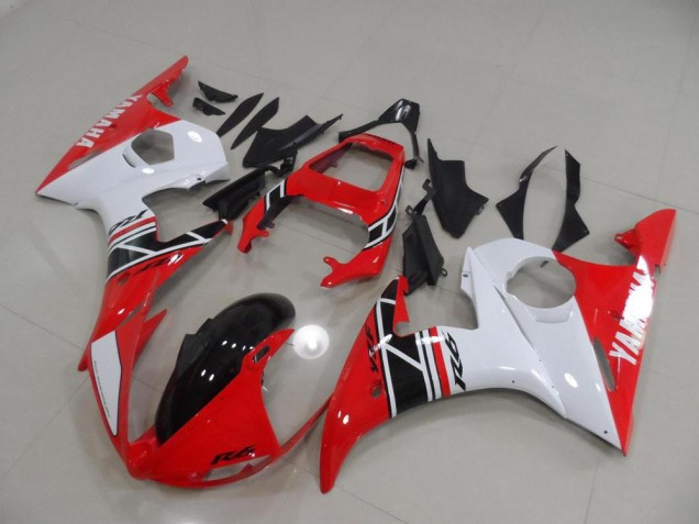 Vermelho & Branco & Preto Carenagem Moto Yamaha R6 03-05 Vermelho & Branco & Preto Carenagem Moto Yamaha R6 03-05