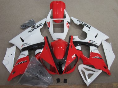 Vermelho Branco Preto Decalque Carenagem Moto Yamaha R1 98-99