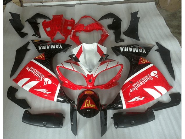Vermelho Branco & Preto Graphic Carenagem Moto Yamaha R1 09-11 Vermelho Branco & Preto Graphic Carenagem Moto Yamaha R1 09-11