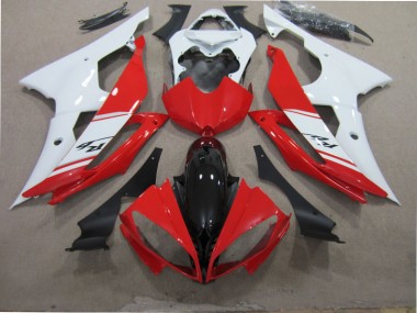 Vermelho Branco Preto Kit Completo Carenagem Moto Yamaha R6 08-16