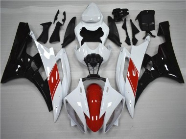 Vermelho Branco Preto Kits Carenagem Moto Yamaha R6 06-07