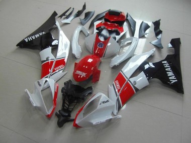 Vermelho Branco Preto Moto Plástico Yamaha R6 08-16