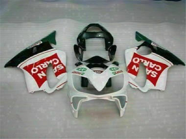 Vermelho Branco Preto San Carlo Carenagem Moto Honda CBR 600 F4i 01-03