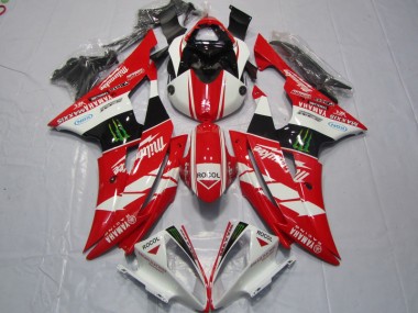 Vermelho Branco Rocol Carenagem Moto Yamaha R6 08-16