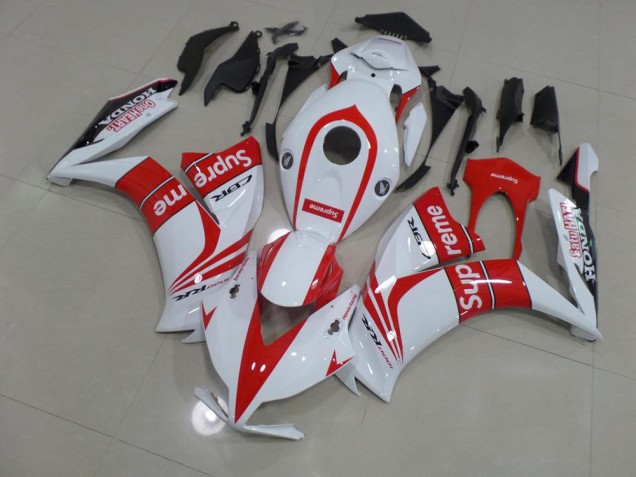 Vermelho & Branco Supreme Carenagem Moto Honda CBR 1000RR 12-16 Vermelho & Branco Supreme Carenagem Moto Honda CBR 1000RR 12-16
