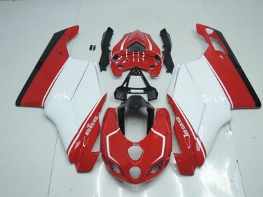 Vermelho Branco Vermelho Carenagem Moto Ducati 749 999 05-06