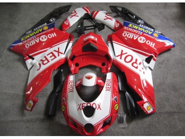 Vermelho Branco Xerox Carenagem Moto Ducati 749 05-06