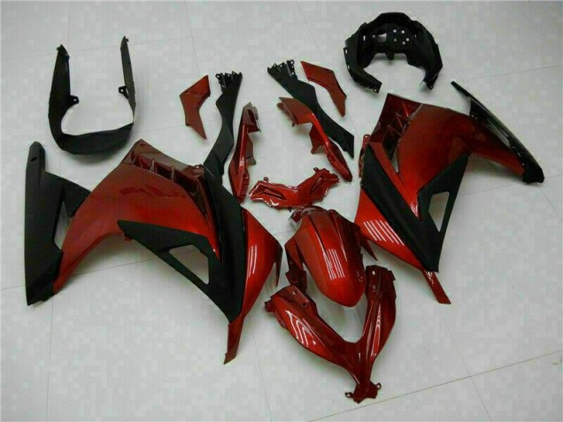 Vermelho Carenagem Moto Kawasaki EX300 13-16 Vermelho Carenagem Moto Kawasaki EX300 13-16