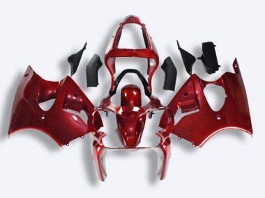 Vermelho Carroçaria Moto Kawasaki ZX6R 03-04