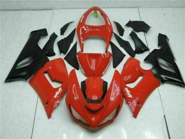 Vermelho Carroçaria Moto Kawasaki ZX6R 05-06