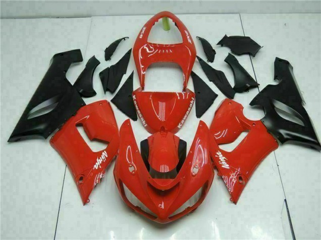 Vermelho Carroçaria Moto Kawasaki ZX6R 05-06 Vermelho Carroçaria Moto Kawasaki ZX6R 05-06