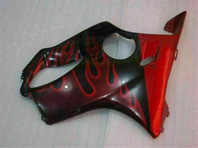 Vermelho Chama Carenagem Moto Honda CBR 600 F4i 04-07 Vermelho Chama Carenagem Moto Honda CBR 600 F4i 04-07