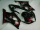 Vermelho Chama Carenagem Moto Suzuki GSXR 1000 K3 03-04