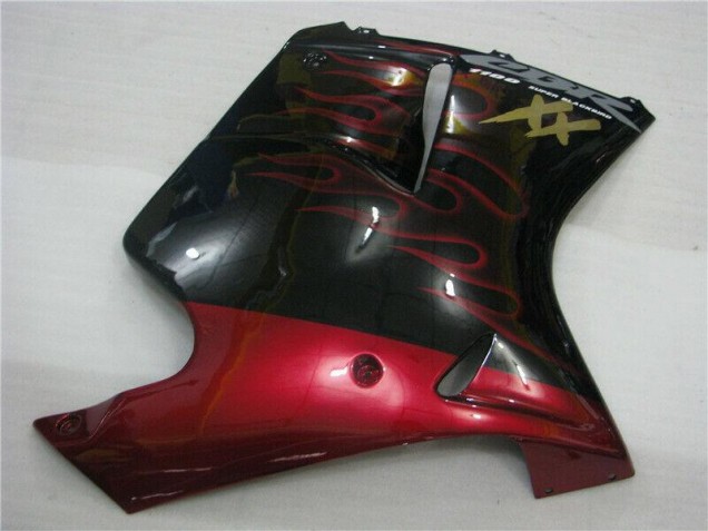 Vermelho Chama Kit Carenagem Moto Honda CBR 1100 XX 96-07 Vermelho Chama Kit Carenagem Moto Honda CBR 1100 XX 96-07