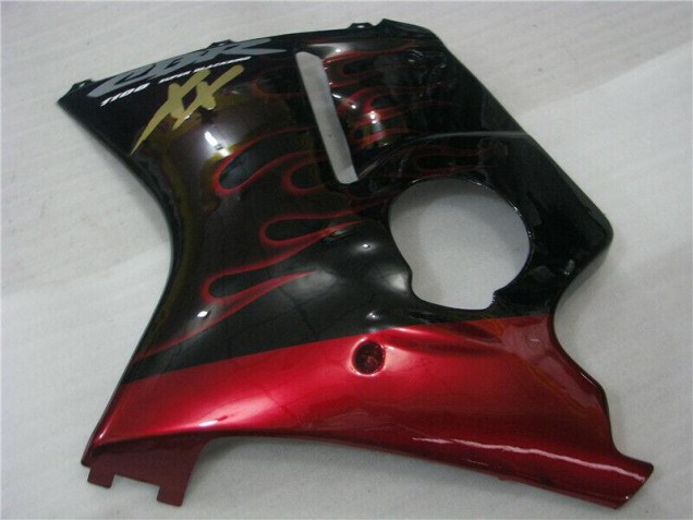 Vermelho Chama Kit Carenagem Moto Honda CBR 1100 XX 96-07 Vermelho Chama Kit Carenagem Moto Honda CBR 1100 XX 96-07