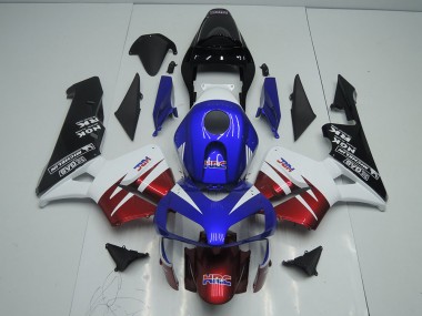 Vermelho Escuro Azul Carenagem Moto Honda CBR 600RR 03-04