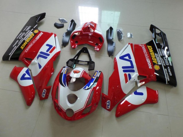 Vermelho Fila Carenagem Moto Ducati 749 999 03-04 Vermelho Fila Carenagem Moto Ducati 749 999 03-04